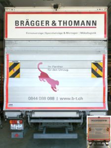 LKW_Umbeschriftung Brägger & Thomann Beifahrerseite