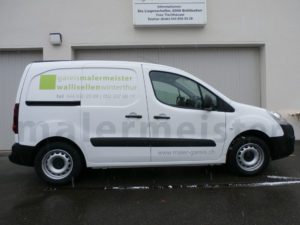 Fahrzeugbeschriftung Lieferwagen Maler Gareis